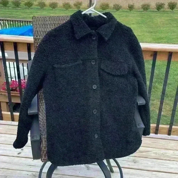 Banana Republic Jacket Teddy Bear Sherpa size small - Picture 2 of 14